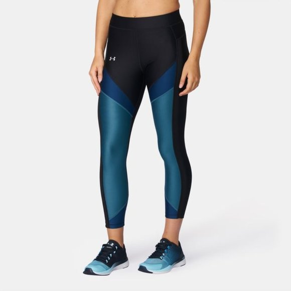 Under Armour Color Block Blue Legging Pant Tights - Picture 2 of 3